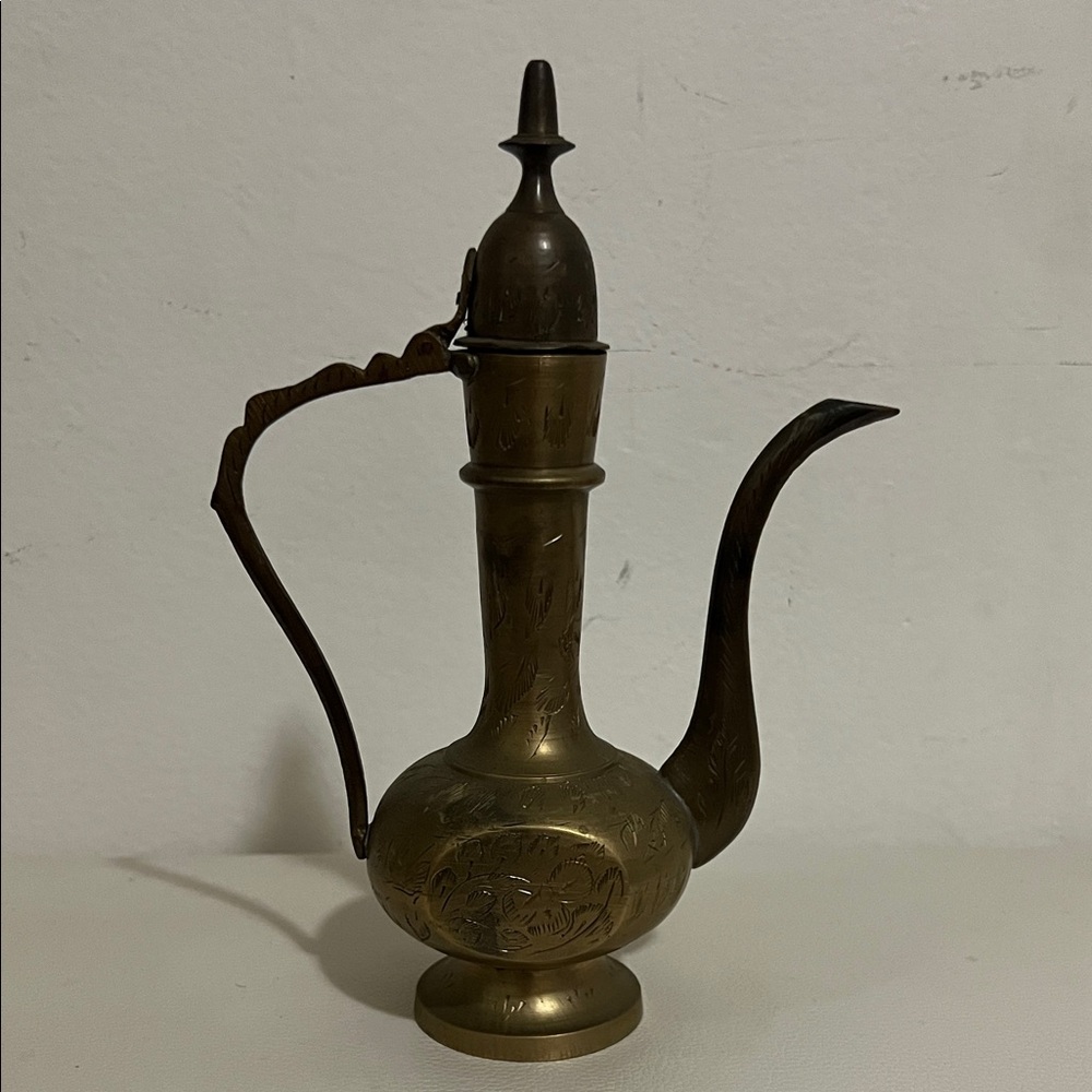 Vintage Elegant Brass Ewer